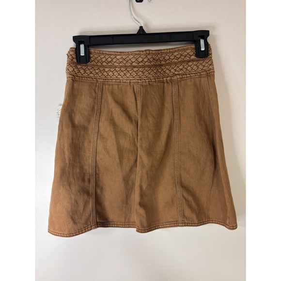 Free People Womens Tan Cargo A Line Mini Skirt Size 0 - Picture 5 of 8